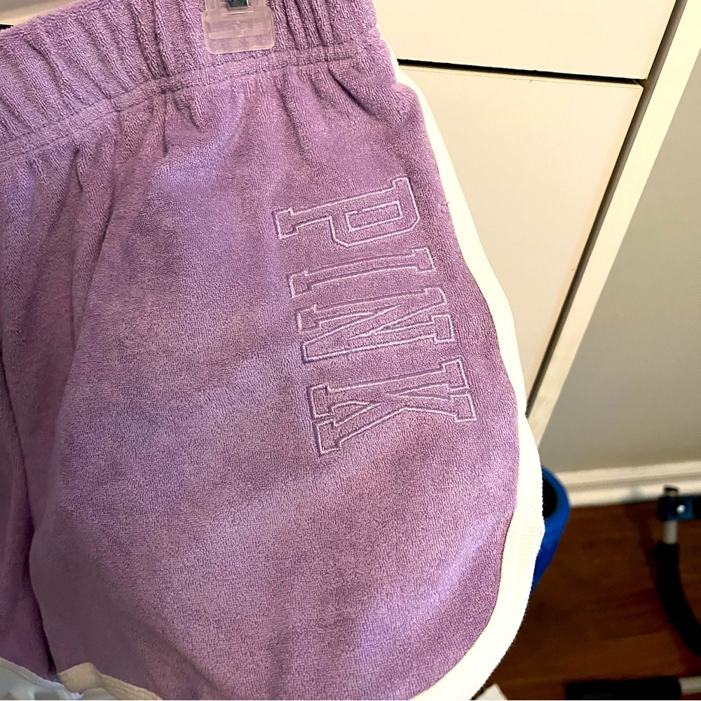 VS Pink terry cloth shorts